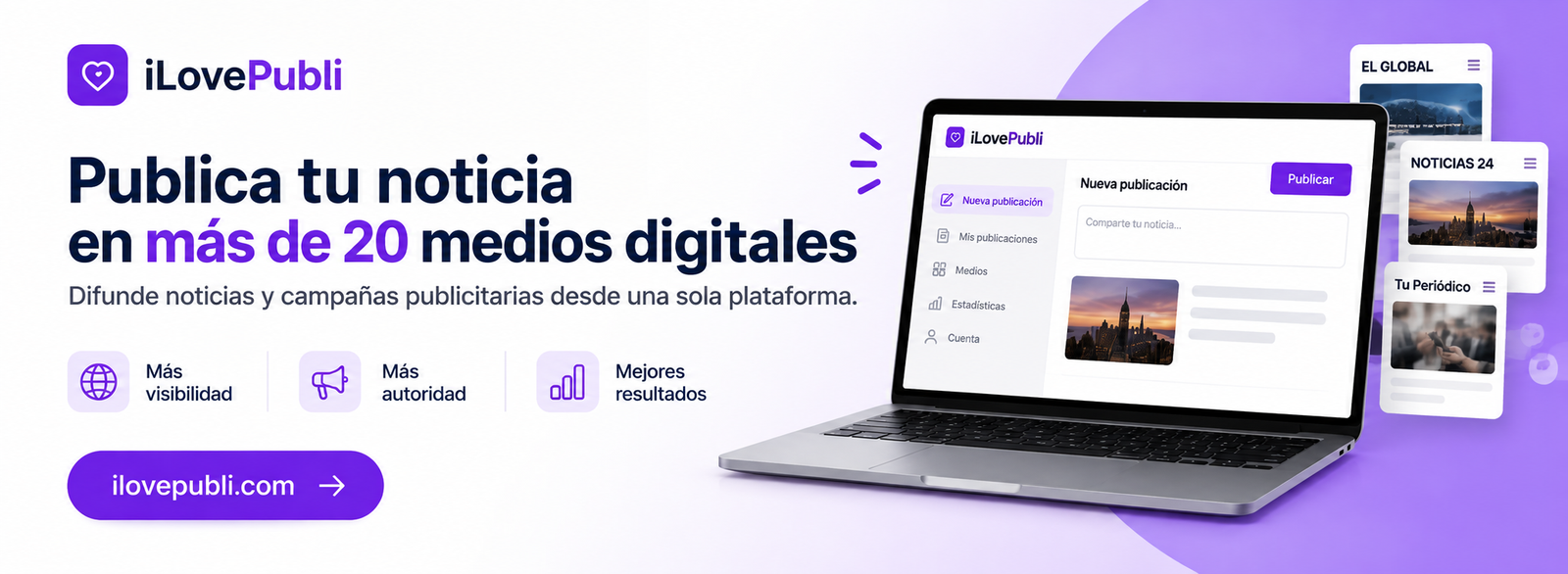 Plataforma de difusión y noticias iLovePubli