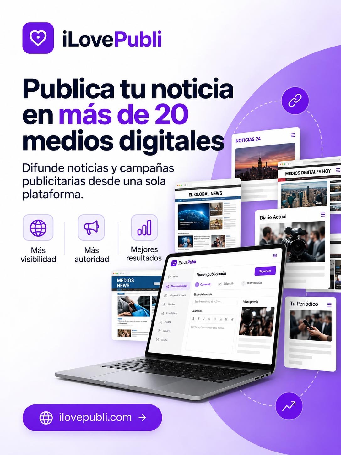 Plataforma de difusión y noticias iLovePubli